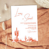 Rustic Drawn Verona Sunset Westerne Woestijnbruilo Kaart