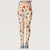 Rustic, Dried Maple Foliage Leggings (Voorkant)