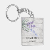 Rustic Drive Safe Photo Lavender Sleutelhanger (Voorkant Links)