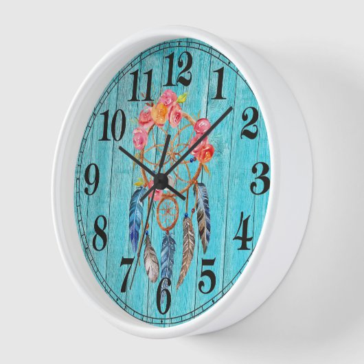 Rustic Drocatcher Round Wall Clock (Hoek)