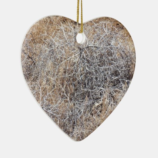 Rustic Dry Tumbleweed Keramisch Ornament (Rechts)