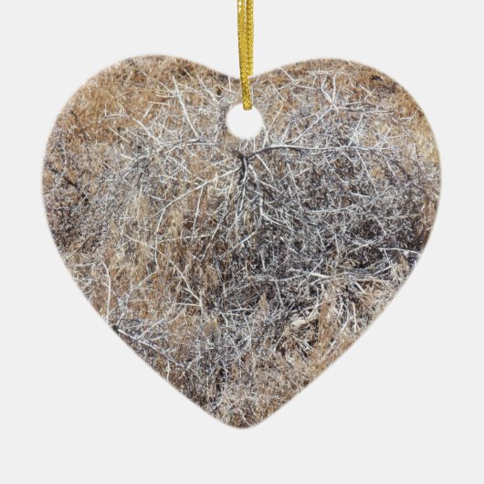 Rustic Dry Tumbleweed Keramisch Ornament (Voorkant)