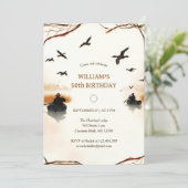 Rustic Duck Hunting Verjaardag Kaart (Staand voorkant)