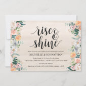 Rustic Dusk Post Wedding Brunch Invitation Kaart (Voorkant)
