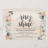 Rustic Dusk Post Wedding Brunch Invitation Kaart (Voorkant / Achterkant)