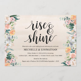 Rustic Dusk Post Wedding Brunch Invitation Kaart