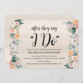 Rustic Dusk Post Wedding Brunch Invitation Kaart (Voorkant / Achterkant)