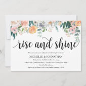Rustic Dusk Post Wedding Brunch Invitation Kaart (Voorkant)