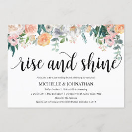 Rustic Dusk Post Wedding Brunch Invitation Kaart