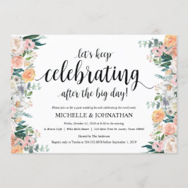 Rustic Dusk Post Wedding Brunch Invitation Kaart