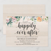 Rustic Dusk Post Wedding Brunch Invitation Kaart (Voorkant / Achterkant)