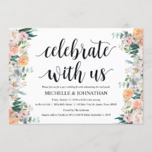 Rustic Dusk Post Wedding Brunch Invitation Kaart