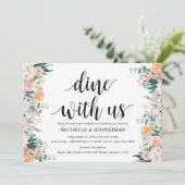 Rustic Dusk Post Wedding Brunch Uitnodigingskaart Kaart (Staand voorkant)