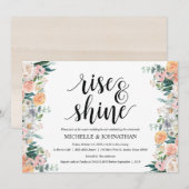 Rustic Dusk Post Wedding Brunch Uitnodigingskaart Kaart (Voorkant / Achterkant)