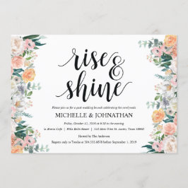 Rustic Dusk Post Wedding Brunch Uitnodigingskaart Kaart