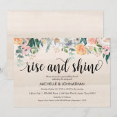 Rustic Dusk Post Wedding Brunch Uitnodigingskaart Kaart (Voorkant / Achterkant)