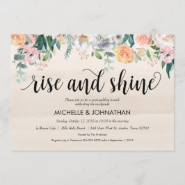 Rustic Dusk Post Wedding Brunch Uitnodigingskaart Kaart