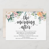 Rustic Dusk Post Wedding Brunch Uitnodigingskaart Kaart (Voorkant / Achterkant)