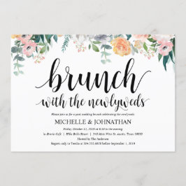 Rustic Dusk Post Wedding Brunch Uitnodigingskaart Kaart