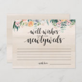 Rustic Dusk Wedding goede wensen voor pasgetrouwde Kaart (Voorkant / Achterkant)