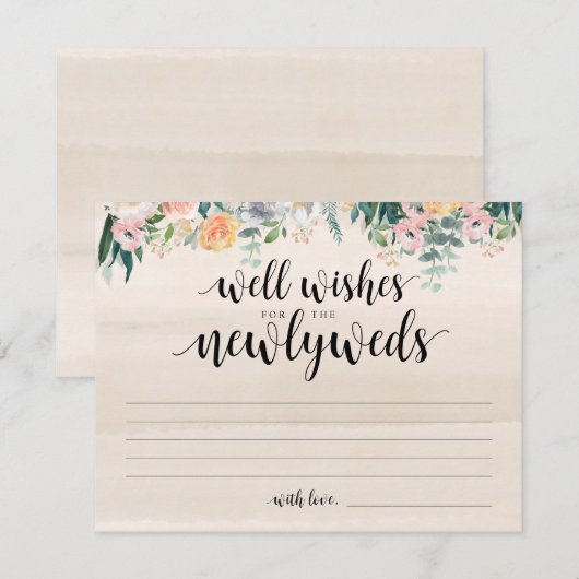 Rustic Dusk Wedding goede wensen voor pasgetrouwde Kaart (Voorkant / Achterkant)