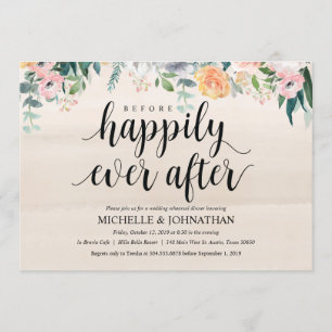 Rustic Dusk Wedding Rehearsal Dinner Uitnodiging