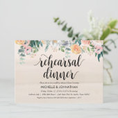 Rustic Dusk Wedding Repetitie Diner Uitnodigingen (Staand voorkant)