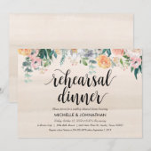 Rustic Dusk Wedding Repetitie Diner Uitnodigingen (Voorkant / Achterkant)