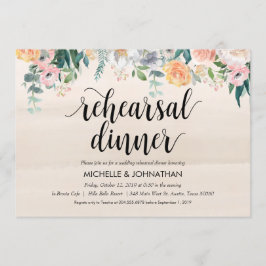 Rustic Dusk Wedding Repetitie Diner Uitnodigingen