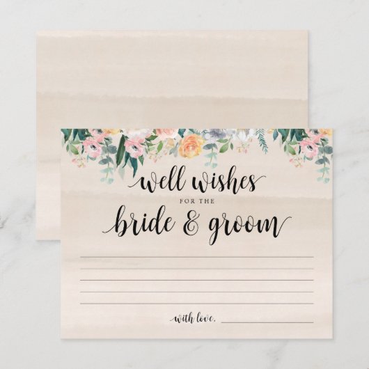 Rustic Dusk Wedding wenst Kaart (Voorkant / Achterkant)