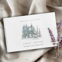 Rustic Dusky Green Pine Trees Bos Wedding