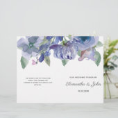 Rustic Dusty Blue Floral Wedding (Staand voorkant)