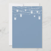Rustic Dusty Blue LGBTQ Bridal Shower Invitation Kaart (Achterkant)