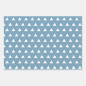 Rustic Dusty Blue Merry kerst Inpakpapier Vel (Voorkant 3)