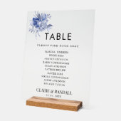 rustic dusty blue roses and other flowers acryl bord (Hoek)