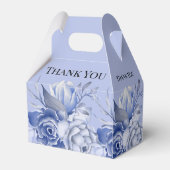 rustic dusty blue roses and other flowers bedankdoosjes (Achterkant)