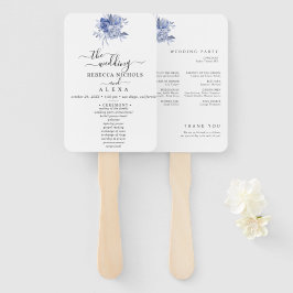 rustic dusty blue roses and other flowers handwaaier