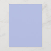 rustic dusty blue roses and other flowers informatiekaartje (Achterkant)