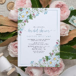 Rustic Dusty Blue Script Wildflower Vrijgezellenfe Kaart<br><div class="desc">Een  wildbloemthemabridale doucheuitnodiging,  met stoffige blauwe,  witte en roze wildbloemen,  met scripttypografie. De ontwerper van het contact voor de passende producten. Copyright Anastasia Surridge voor Elegant Invites,  alle rechten voorbehouden.</div>