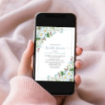 Rustic Dusty Blue Script Wildflower Vrijgezellenfe Kaart<br><div class="desc">Een  wildbloemthemabridale doucheuitnodiging,  met stoffige blauwe,  witte en roze wildbloemen,  met scripttypografie. De ontwerper van het contact voor de passende producten. Copyright Anastasia Surridge voor Elegant Invites,  alle rechten voorbehouden.</div>