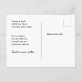 Rustic Dusty Blue Sunflower Bull Skull Aankondigingskaart (Achterkant)