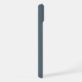 Rustic Dusty Blue Watercolor Minimal Contemporary iPhone Hoesje (Rechterkant)