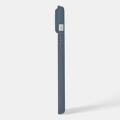 Rustic Dusty Blue Watercolor Minimal Contemporary iPhone Hoesje (Linkerkant)