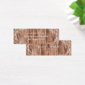 Rustic Dusty BlueBerry wreath trouwwebsite rsvp Mini Visitekaartjes (Bureau)