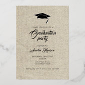 Rustic Dusty Pink Afstuderen 2 Foto Afstuderen Folie Uitnodiging (Achterkant)