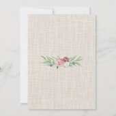 Rustic Dusty Roos Boho Waterverf Floral Kaart