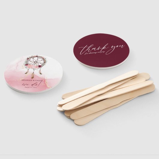 Rustic Dusty Roos Floral Dream Catcher Handwaaier (Niet-gemonteerd)