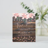 Rustic Dusty Roos Pink Floral Wedding (Staand voorkant)