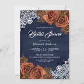 Rustic Dusty Terracotta Roos Vrijgezellenfeest Kaart (Voorkant)