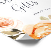 Rustic Earth Bloemen Kaarten en Cadeaus Bord Poster (Hoek)